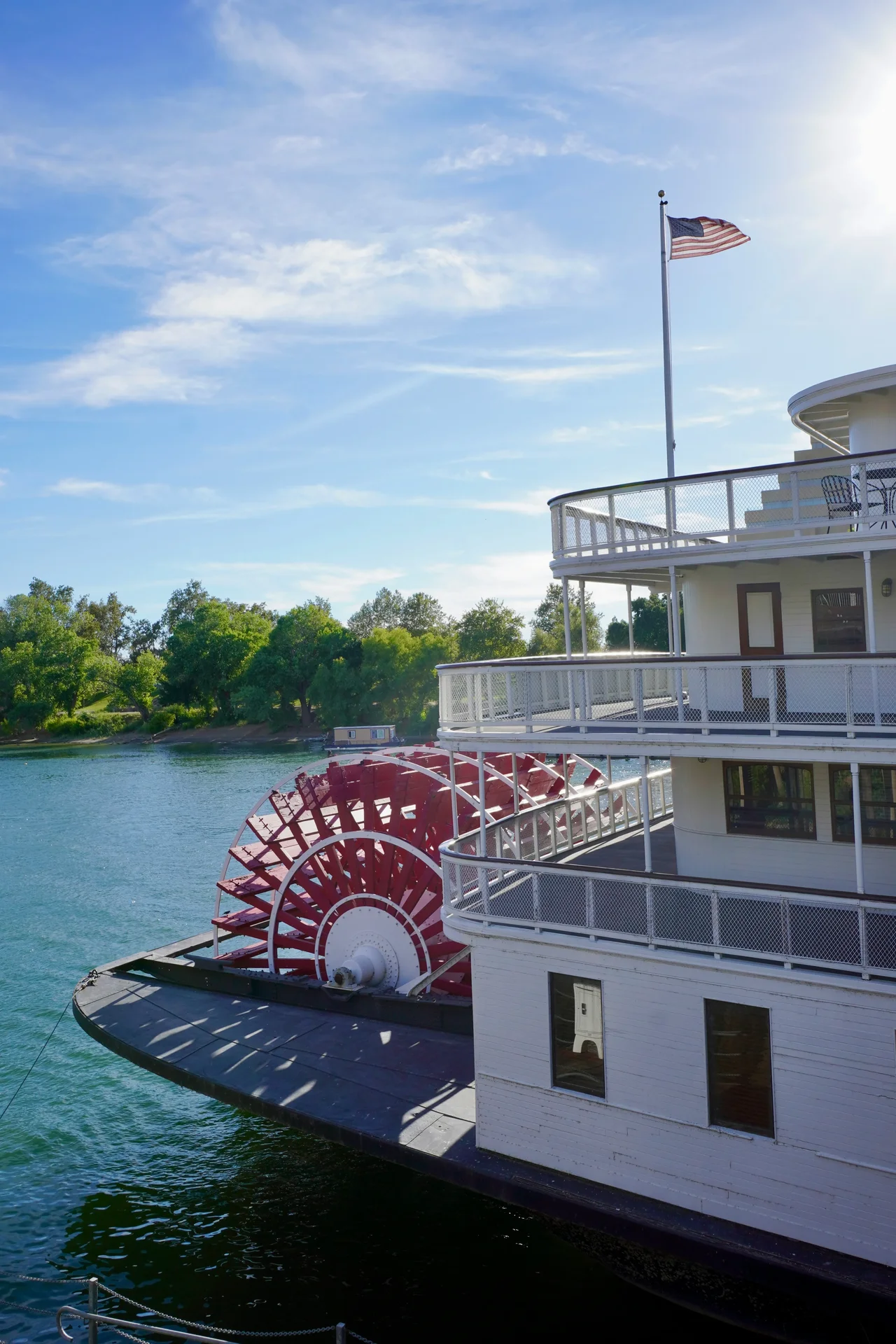Old Sacramento historic waterfront district cobblestone streets and shops